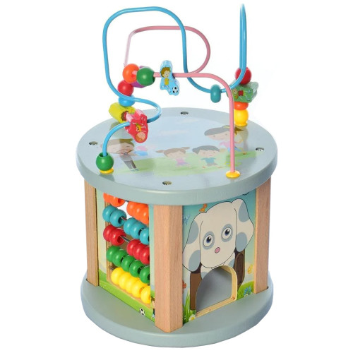 Игровой центр Wiwi wood toy деревянная игра с развивающими логическими заданиями N2125