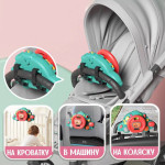 Детский музыкальный руль,  детский руль, руль на коляску, музыкальная игрушка, для малышей (EF2162)