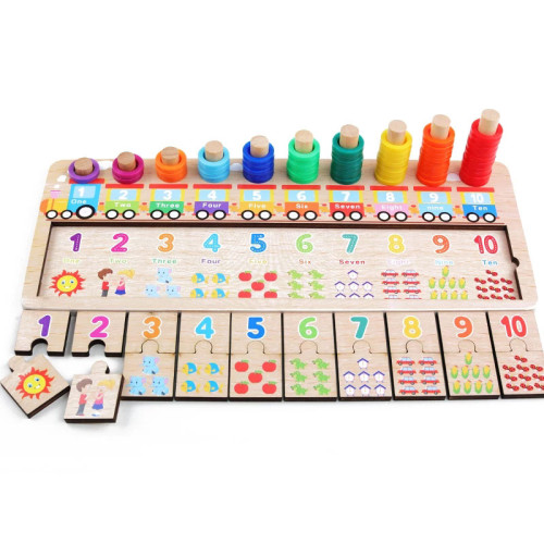 Дерев'яний сортер Fun Game Математичні пазли RP24390