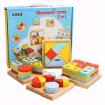Набір дерев'яної геометрики Kabi Montessori series 4 в 1 GR2530 Набір дерев'яної геометрики Kabi Montessori series 4 в 1 GR2530