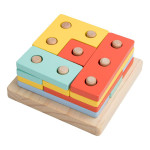 Набір дерев'яної геометрики Kabi Montessori series 4 в 1 GR2530 Набір дерев'яної геометрики Kabi Montessori series 4 в 1 GR2530