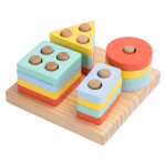 Набір дерев'яної геометрики Kabi Montessori series 4 в 1 GR2530 Набір дерев'яної геометрики Kabi Montessori series 4 в 1 GR2530