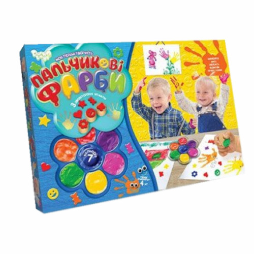 Фарби Danko toys пальчикові 7 кольорів