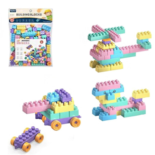 Детский Конструктор "Building Blocks", набор конструктора для детей, крупные детали (KI2719-01B)