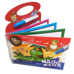 Багаторазова розмальовка Magic Water Book книжка з водним маркером Діно KR3-04-05 Багаторазова розмальовка Magic Water Book книжка з водним маркером Діно KR3-04-05