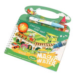 Многоразовая раскраска Magic Water Book книжка с водным маркером Транспорт KR3-04-05