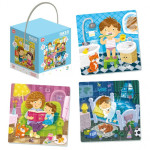 Пазл DoDo 4 в 1 Мой День, картон R300130 Пазл DoDo 4 в 1 Мой День, картон R300130
