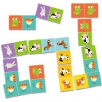 Игра Dodo Домино для малышей Животные, 28 карточек, картон KP300248