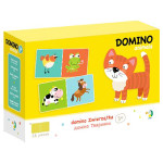 Игра Dodo Домино для малышей Животные, 28 карточек, картон KP300248