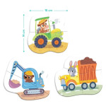Пазл DoDo Baby Puzzle 3в1 Транспорт, 3 пазла из 2,3 и 4 элементов, картон R300392 Пазл DoDo Baby Puzzle 3в1 Транспорт, 3 пазла из 2,3 и 4 элементов, картон R300392