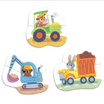 Пазл DoDo Baby Puzzle 3в1 Транспорт, 3 пазла из 2,3 и 4 элементов, картон R300392 Пазл DoDo Baby Puzzle 3в1 Транспорт, 3 пазла из 2,3 и 4 элементов, картон R300392