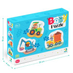 Пазл DoDo Baby Puzzle 3в1 Транспорт, 3 пазла из 2,3 и 4 элементов, картон R300392 Пазл DoDo Baby Puzzle 3в1 Транспорт, 3 пазла из 2,3 и 4 элементов, картон R300392