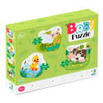 Пазл DoDo Baby Puzzle 3в1 Деревенские животные, 3 пазла из 2,3 и 4 элементов, картон R300393 Пазл DoDo Baby Puzzle 3в1 Деревенские животные, 3 пазла из 2,3 и 4 элементов, картон R300393