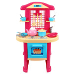 Игрушечная кухня Technok Toys, детская кухня с посудой, игровая кухня, кухня для детей, 18 аксессуаров (JK3039)