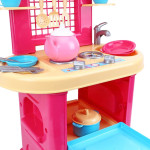 Игрушечная кухня Technok Toys, детская кухня с посудой, игровая кухня, кухня для детей, 18 аксессуаров (JK3039)