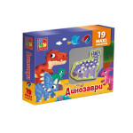 Гра на магнітах "Динозаври" тм Vladi Toys, дитяча гра на магнітах, розвивальна гра, 19 магнітів CF3106-23
