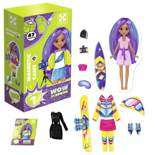 Магнітна одяганка WOW Surprise Travel "Vladi Toys" 1 лялька, 51 елемент GF3210-15 Магнітна одяганка WOW Surprise Travel "Vladi Toys" 1 лялька, 51 елемент GF3210-15