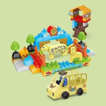 Конструктор 3в1 Goldkids Зоо 135 деталей, фигурки животных и людей LT35015