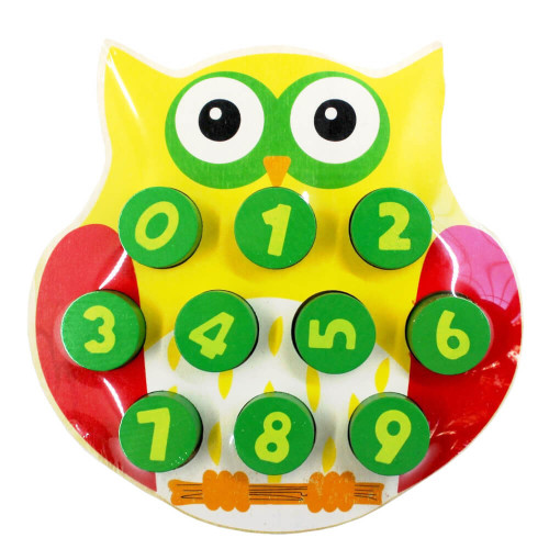 Сортер дерев'яний Wooden Toys Сова з цифрами С35930
