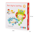 Сортер дерев'яний Wooden Toys Сова з цифрами С35930