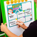 Магнітна дошка "Кото-планер" з маркером Vladi Toys, магнітний планер, дошка з магнітами (PK3601-25)