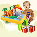 Игровой стол с крупным Конструктором Zoo 55 деталей 3688A