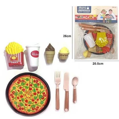 Игрушечный набор продуктов Mini Little Kitchen Пицца, 15 предметов PF3729