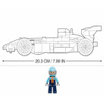 Конструктор G38-M0763 Гоночная машинка (221 деталь) +