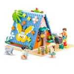 Конструктор Sluban Girl's Dream Домик, животные, фигурки человечков, 341 деталь JD38-1088