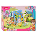 Конструктор Sluban Girl's Dream Домик, животные, фигурки человечков, 341 деталь JD38-1088
