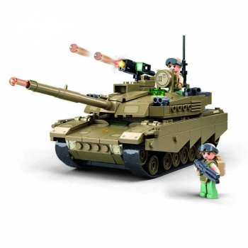 Конструктор SLUBAN "Army" военный, танк, фигурка, 322 дет, конструктор для мальчиков HG38-1256