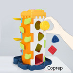 Игра Башня со спуском и сортером, музыкальная игрушка, развивающая игрушка, детская игрушка (G38227) Игра Башня со спуском и сортером, музыкальная игрушка, развивающая игрушка, детская игрушка (G38227)