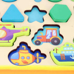 Дошка логічна, "WToys", "Автобус", дерев'яна, сортер, геометрика, магнітна риболовля, цифри, арифметичні знаки, геометричні фігури, транспорт, кілочки, кільця QP38512