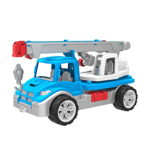 Игрушечная машина Technok Toys Автокран, спецтехника детская, большая игрушка автокран голубая (DM3893)