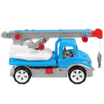 Игрушечная машина Technok Toys Автокран, спецтехника детская, большая игрушка автокран голубая (DM3893)