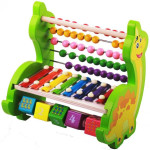 Ксилофон Wood mom Динозавр, рахівниця TT39240