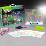 Дощечка 3D для малювання Sketchpad (серія динозаври). Дошка для малювання з 3d-ефектом. Малюнки світяться.