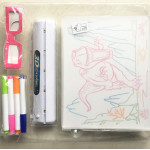 Дощечка 3D для малювання Sketchpad (серія динозаври). Дошка для малювання з 3d-ефектом. Малюнки світяться.