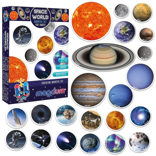Гра на магнітах "Space world" "Magdum", англ. мова, 22 магніти, дитяча гра на магнітах, розвивальна гра, BE4031-22 Гра на магнітах "Space world" "Magdum", англ. мова, 22 магніти, дитяча гра на магнітах, розвивальна гра, BE4031-22