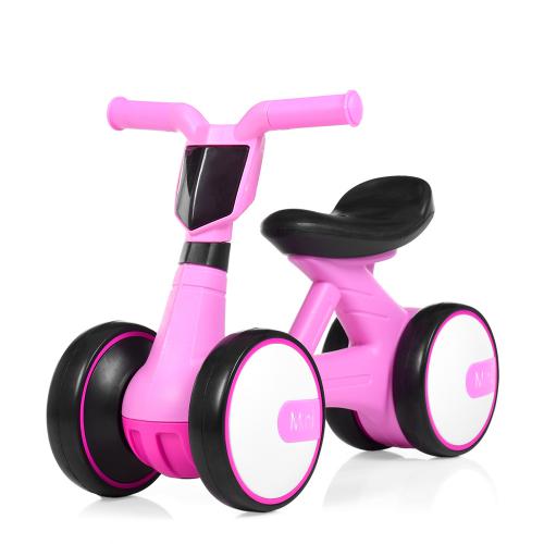 Беговел толокар Bambi Mini с музыкальными и световыми эффектами розовый D4086