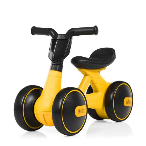 Біговел толокар Bambi Mini з музичними та світловими ефектами жовтий D4086