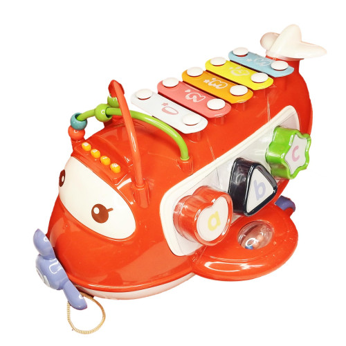 Музыкальная игрушка Sobebear Самолет с ксилофоном и сортером YL410А