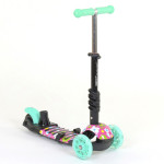 Самокат Best Scooter 5в1 с отцовской ручкой, абстракция, сиденье, PU колеса, подсветка колес LW43702 Самокат Best Scooter 5в1 с отцовской ручкой, абстракция, сиденье, PU колеса, подсветка колес LW43702
