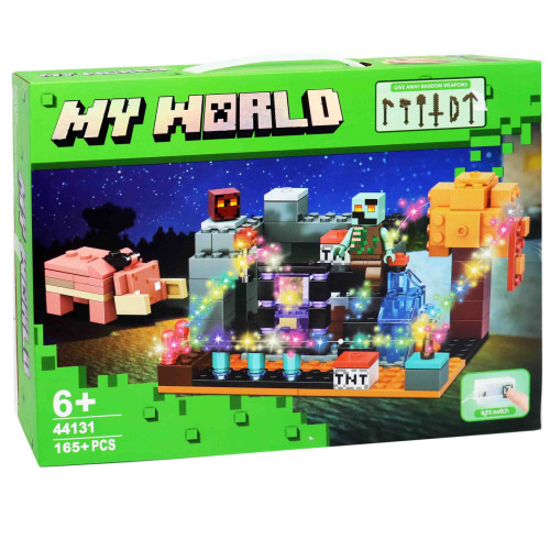 Конструктор My World Майнкрафт, 165 деталей, конструктор для детей, мелкий конструктор DR44131