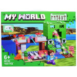 Конструктор My World Майнкрафт, 165 деталей, конструктор для детей, мелкий конструктор JK44132