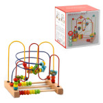 Пальчиковый лабиринт деревянная игра с бусинками-насекомыми GF45198 Пальчиковый лабиринт деревянная игра с бусинками-насекомыми GF45198
