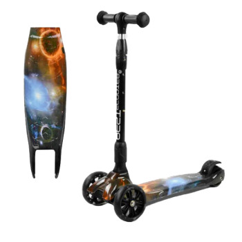 Детский Самокат "Best Scooter", трехколесный самокат, складной самокат, колеса светятся (XL46-635)