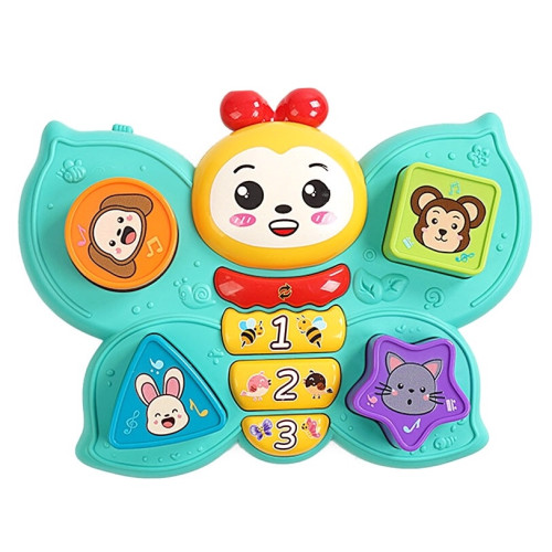 Музичний метелик "WToys", українська мова, пісні, мелодії, загадки, звуки тварин, підсвічування, сортер VF47411