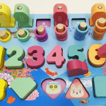 Развивающая досточка из дерева, с магнитной рыбалкой OR47825