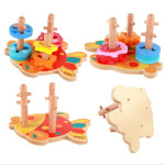 Игра Kabi Геометрика с деревянными фигурками на подставке YJ47949